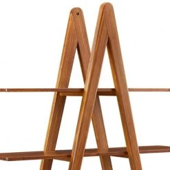 Studio Plus 75 in. Amber Bamboo 4-Shelf Etagere Bookcase with Open Back by Greenington -Greenington Shop amber greenington bookcases bookshelves gsp001am 44 1000