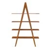 Studio Plus 75 in. Amber Bamboo 4-Shelf Etagere Bookcase with Open Back by Greenington -Greenington Shop amber greenington bookcases bookshelves gsp001am 64 1000