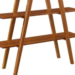 Studio Plus 75 in. Amber Bamboo 4-Shelf Etagere Bookcase with Open Back by Greenington -Greenington Shop amber greenington bookcases bookshelves gsp001am 76 1000