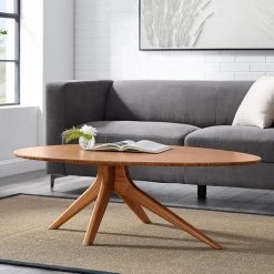 Rosemary 33.85 in. Amber Standard Circular 100% Bamboo Coffe Table by Greenington -Greenington Shop amber greenington coffee tables gct001am 31 1000