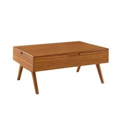 Rhody 27 in. Amber Standard Rectangular 100% Bamboo Coffe Table by Greenington