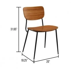 2-Piece Soho Amber Brown Side Chair by Greenington -Greenington Shop amber greenington dining chairs gsh0002am 76 1000