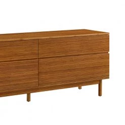 Ventura 4-Drawer Amber Dresser 27.95 in. x 73.5 in. x 18 in. by Greenington -Greenington Shop amber greenington dressers gva0006am fa 1000