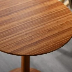 Sol 4.4 in. Amber Standard Circular 100% Bamboo End Table by Greenington -Greenington Shop amber greenington end side tables gsl0001am 4f 1000