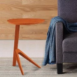 Thyme 10.58 in. Amber Standard Circular 100% Bamboo End Table by Greenington 13 Thyme 10.58 in. Amber Standard Circular 100% Bamboo End Table by Greenington -Greenington Shop amber greenington end side tables gst002am 31 1000