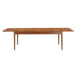 Erikka 110 in. Rectangle Amber Bamboo Double-Leaves Extensible Dining Table (Seats 6) by Greenington