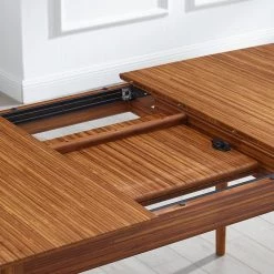 Mija 68.50 in. Rectangle Amber Bamboo Extensible Dining Table (Seats 4) by Greenington -Greenington Shop amber greenington kitchen dining tables ge0002am 44 1000