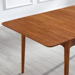 Mija 68.50 in. Rectangle Amber Bamboo Extensible Dining Table (Seats 4) by Greenington -Greenington Shop amber greenington kitchen dining tables ge0002am 76 1000