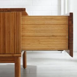 Ventura 1-Drawer Amber Nightstand 17.5 in. H x 24 in. W x 17 in. L by Greenington -Greenington Shop amber greenington nightstands gva0004am 1f 1000