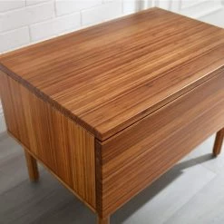 Ventura 1-Drawer Amber Nightstand 17.5 in. H x 24 in. W x 17 in. L by Greenington -Greenington Shop amber greenington nightstands gva0004am c3 1000