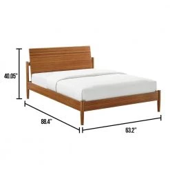 Monterey Amber Light Brown Wood Queen Platform Bed by Greenington -Greenington Shop amber greenington platform beds gmt0001am 76 1000