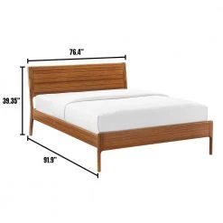 Ventura Light Brown Wood California King Bed by Greenington -Greenington Shop amber greenington platform beds gva0003am 76 1000