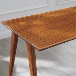 Studio Plus 24.01 in. Rectangular Amber Bamboo Writing Desk with Drawer by Greenington -Greenington Shop amber greenington writing desks gsp002am 4f 1000