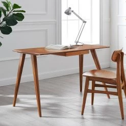 Studio Plus 24.01 in. Rectangular Amber Bamboo Writing Desk with Drawer by Greenington -Greenington Shop amber greenington writing desks gsp002am 76 1000