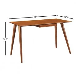 Studio Plus 24.01 in. Rectangular Amber Bamboo Writing Desk with Drawer by Greenington -Greenington Shop amber greenington writing desks gsp002am c3 1000