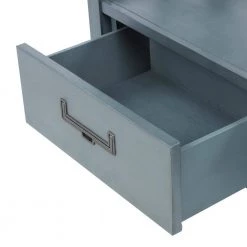 36 in. Rectangle Antique Navy Wood Console Table 2-Bottom Drawers by Qualfurn -Greenington Shop antique navy qualfurn console tables ctm193882m 66 1000