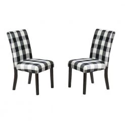 Black And White Finish Polyfiber Tufted Dining Room Chairs with Furniture Cushion (Set of 2) by VERYKE 16 Black And White Finish Polyfiber Tufted Dining Room Chairs with Furniture Cushion (Set of 2) by VERYKE -Greenington Shop balck and white veryke dining chairs db b01153266 44 1000