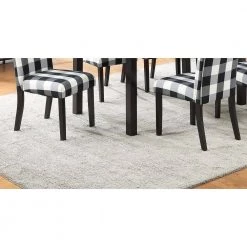 Black And White Finish Polyfiber Tufted Dining Room Chairs with Furniture Cushion (Set of 2) by VERYKE 17 Black And White Finish Polyfiber Tufted Dining Room Chairs with Furniture Cushion (Set of 2) by VERYKE -Greenington Shop balck and white veryke dining chairs db b01153266 fa 1000