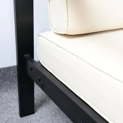 Beige High Density Sponge and Waterproof Cloth Single Armchair with Cushions by VERYKE -Greenington Shop beige veryke accent chairs db w70839461 4f 1000