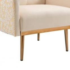 Beige Chaise Loung Chair/Accent Chair (1Piece) by VERYKE -Greenington Shop beige veryke chaise lounges db w39540936 1f 1000