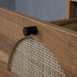 15.75 in.Beige Rectangle MDF Storage Cabinet End Table Display Rack with 2 drawers and Metal Frame by VERYKE -Greenington Shop beige veryke end side tables yb w68837234 44 1000