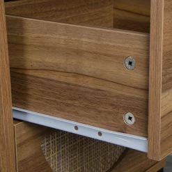 15.75 in.Beige Rectangle MDF Storage Cabinet End Table Display Rack with 2 drawers and Metal Frame by VERYKE -Greenington Shop beige veryke end side tables yb w68837234 fa 1000