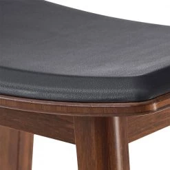 Terra 26 in. Exotic 100% Solid Bamboo Counter Stool with Molded Polyurethane Seat (Set of 2) by Greenington -Greenington Shop black bamboo greenington bar stools eco08e 4f 1000