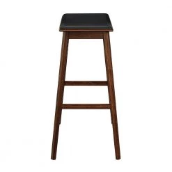 Terra 26 in. Exotic 100% Solid Bamboo Counter Stool with Molded Polyurethane Seat (Set of 2) by Greenington -Greenington Shop black bamboo greenington bar stools eco08e fa 1000