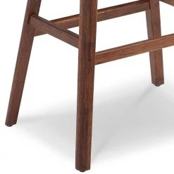 Corona 26 in. Exotic 100% Solid Bamboo Counter Stool with Top Grain Leather Upholstered Seat (Set of 2) by Greenington -Greenington Shop black bamboo greenington bar stools g0055e 44 1000
