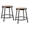 18 in. Black Heavy-Duty Steel Stool (2-Pack) by National Public Seating 2 18 in. Black Heavy-Duty Steel Stool (2-Pack) by National Public Seating -Greenington Shop black national public seating bar stools 6218 10 2 64 1000
