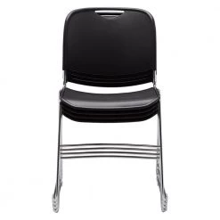 NPS 8500 Series Black Ultra-Compact Plastic Stack Chair (4-Pack) by National Public Seating -Greenington Shop black national public seating guest office chairs 8510 4 1f 1000