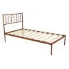 Bronze Twin Metal Bed Frame with Headboard Vintage Look Platform Bed with Solid Wood Slats by VERYKE -Greenington Shop bronze veryke panel beds yb w42721069 64 1000