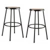 30 in. Black Heavy Duty Steel Frame Stool With Masonite Seat (Pack of 2) by National Public Seating -Greenington Shop brown black national public seating bar stools 6230 10 2 64 1000