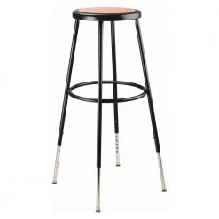 32 -39 in. Black Height Adjustable Heavy Duty Steel Frame Stool With Masonite Seat (Pack of 2) by National Public Seating -Greenington Shop brown black national public seating bar stools 6230h 10 2 c3 1000