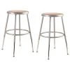 19 in. - 27 in. Height Grey Adjustable Heavy-Duty Steel Stool (2-Pack) by National Public Seating -Greenington Shop brown gray national public seating bar stools 6218h 2 64 1000