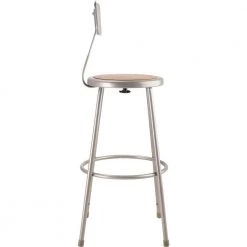 30 in. Grey Heavy-Duty Steel Stool with Backrest (2-Pack) by National Public Seating 16 30 in. Grey Heavy-Duty Steel Stool with Backrest (2-Pack) by National Public Seating -Greenington Shop brown gray national public seating bar stools 6230b 2 1f 1000