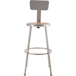 30 in. Grey Heavy-Duty Steel Stool with Backrest (2-Pack) by National Public Seating 15 30 in. Grey Heavy-Duty Steel Stool with Backrest (2-Pack) by National Public Seating -Greenington Shop brown gray national public seating bar stools 6230b 2 4f 1000