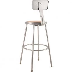 30 in. Grey Heavy-Duty Steel Stool with Backrest (2-Pack) by National Public Seating 12 30 in. Grey Heavy-Duty Steel Stool with Backrest (2-Pack) by National Public Seating -Greenington Shop brown gray national public seating bar stools 6230b 2 e1 1000