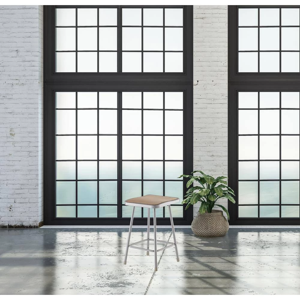 18 in. Grey Heavy-Duty Square Seat Steel Stool (2-Pack) by National Public Seating 5 18 in. Grey Heavy-Duty Square Seat Steel Stool (2-Pack) by National Public Seating - Image 4