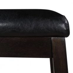 24.3 in. Brown Backless Wood Frame Counter Height Cushioned Bar Stool (Set of 4) by Qualfurn -Greenington Shop brown qualfurn bar stools dtp212560p 44 1000