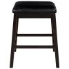 24.3 in. Brown Backless Wood Frame Counter Height Cushioned Bar Stool (Set of 4) by Qualfurn -Greenington Shop brown qualfurn bar stools dtp212560p 64 1000