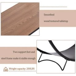 48 in. Brown Rustic Half-Circle Textured Metal Wood Console Table by Qualfurn -Greenington Shop brown qualfurn console tables ctm196235d fa 1000