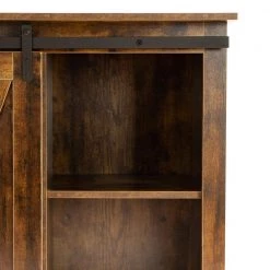 Brown Multi-functional Storage Cabinet Buffet and Sideboard with Sliding Barn Door and Adjustable Shelf by VERYKE 19 Brown Multi-functional Storage Cabinet Buffet and Sideboard with Sliding Barn Door and Adjustable Shelf by VERYKE -Greenington Shop brown veryke accent cabinets yb w118042177 fa 1000