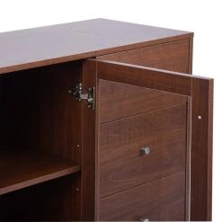 Brown Accent Storage Cabinets Sideboard with 2 Glass Door Cabinet and 3 Drawer by VERYKE 17 Brown Accent Storage Cabinets Sideboard with 2 Glass Door Cabinet and 3 Drawer by VERYKE -Greenington Shop brown veryke accent cabinets yb w131449254 1f 1000