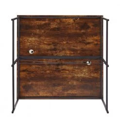 47.2 in. Rectangle Brown MDF Double Workstation Two Person Computer Desk with Monitor Shelf by VERYKE 20 47.2 in. Rectangle Brown MDF Double Workstation Two Person Computer Desk with Monitor Shelf by VERYKE -Greenington Shop brown veryke computer desks yb wf198003aat 76 1000