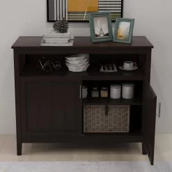 Brown Kitchen Storage Sideboard and Buffet Server Cabine by VERYKE -Greenington Shop brown veryke sideboards buffet tables db w28209564 4f 1000