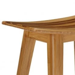 Tigris 26 in. Caramelized with Exotic Tiger Accent 100% Solid Classic Bamboo Counter Stool (Set of 2) by Greenington -Greenington Shop caramel greenington bar stools eco09ca 4f 1000