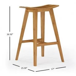 Tigris 26 in. Caramelized with Exotic Tiger Accent 100% Solid Classic Bamboo Counter Stool (Set of 2) by Greenington -Greenington Shop caramel greenington bar stools eco09ca 76 1000