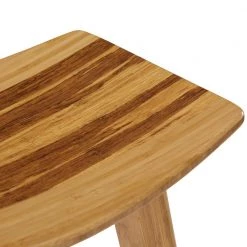 Tigris 26 in. Caramelized with Exotic Tiger Accent 100% Solid Classic Bamboo Counter Stool (Set of 2) by Greenington -Greenington Shop caramel greenington bar stools eco09ca c3 1000