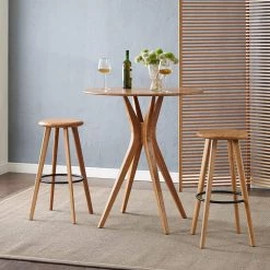 Mimosa 30 in. Caramelized 100% Solid Classic Bamboo Bar Stool (Set of 2) by Greenington -Greenington Shop caramel greenington bar stools g0064ca 31 1000
